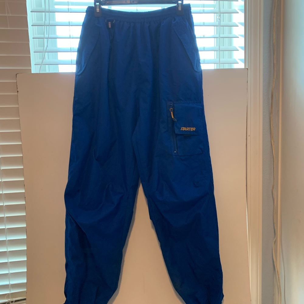 Vintage starter athletic men’s blue cargo pants